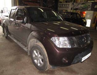 Пневмоподвеска на Nissan Navara Пневмоподвеска на Nissan Navara