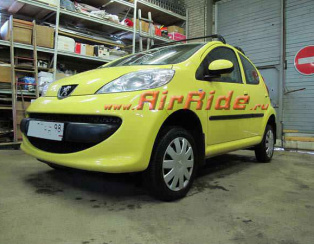 Пневмоподвеска на Peugeot 107 Пневмоподвеска на Peugeot 107