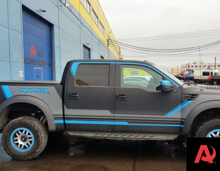 Установка пневмоподвески на заднюю ось Ford F150 Raptor Установка пневмоподвески на заднюю ось Ford F150 Raptor