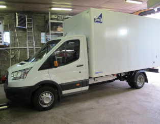 Установка пневморессор на Ford Transit NEW задний привод 2016, будка Установка пневморессор на Ford Transit NEW задний привод 2016, будка