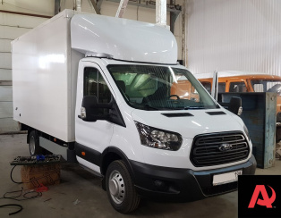 Установка пневмоподвески на новый Ford Transit промтоварный фургон Установка пневмоподвески на новый Ford Transit промтоварный фургон