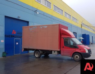 Установка задней пневмоподвески на Ford Transit 2007 года Установка задней пневмоподвески на Ford Transit 2007 года