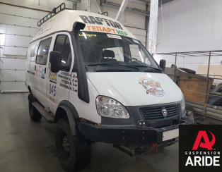 Установка пневмоподвески на переднюю и заднюю ось Газ Газель 4x4