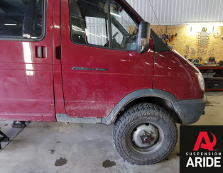 Установка пневмоподвески на переднюю и заднюю ось ГАЗ Газель 4x4 (полный привод) (06.07.2018) Установка пневмоподвески на переднюю и заднюю ось ГАЗ Газель 4x4 (полный привод) (06.07.2018)