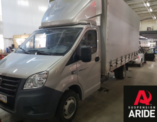 Установка пневмоподвески на заднюю ось Газель NEXT Установка пневмоподвески на заднюю ось Газель NEXT
