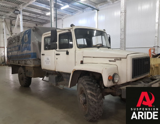 Установка пневмоподвески на заднюю ось Газон 3309 Егерь Установка пневмоподвески на заднюю ось Газон 3309 Егерь