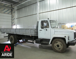 Установка пневмоподвески ГАЗ 3309 в A-ride Установка пневмоподвески ГАЗ 3309 в A-ride