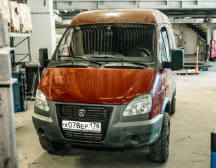 Пневмоподвеска на ГАЗ Соболь 4х4 Пневмоподвеска на ГАЗ Соболь 4х4