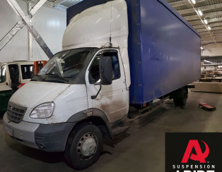 Установка пневмоподвески на переднюю и заднюю ось Газ Валдай Установка пневмоподвески на переднюю и заднюю ось Газ Валдай