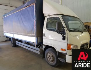 Установка пневмоподвески на переднюю ось Hyundai HD78