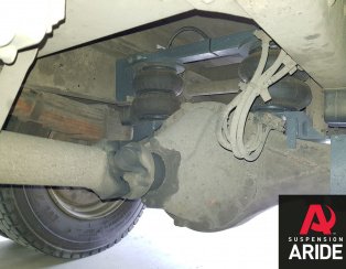 Установка пневмоподвески на переднюю ось и заднюю ось Hyundai HD78 Установка пневмоподвески на переднюю ось и заднюю ось Hyundai HD78