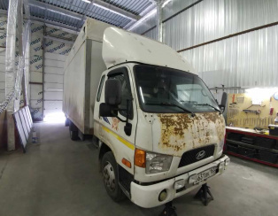 Установка пневмоподвески на Hyundai HD 78 Установка пневмоподвески на Hyundai HD 78