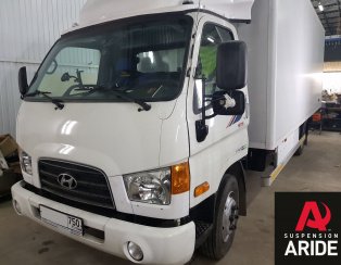 Установка пневмоподвески на заднюю ось Hyundai HD78 Установка пневмоподвески на заднюю ось Hyundai HD78