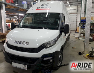 Установка пневмоподвески на заднюю ось IVECO DAILY 35S Установка пневмоподвески на заднюю ось IVECO DAILY 35S