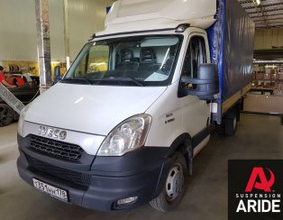 Установка пневмоподвески на заднюю ось и системы управления Iveco Daily 35C Установка пневмоподвески на заднюю ось и системы управления Iveco Daily 35C