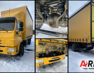 Установка вспомогательной пневмоподвески на КАМАЗ 4308 Установка вспомогательной пневмоподвески на КАМАЗ 4308