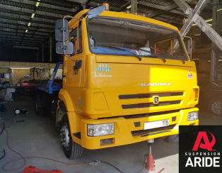 Установка пневмоподвески на заднюю ось и системы управления на КАМАЗ 4308 Установка пневмоподвески на заднюю ось и системы управления на КАМАЗ 4308