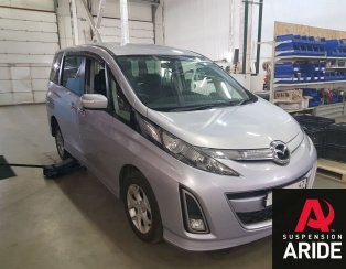 установка вставок в пружины blackstone на Mazda Biante