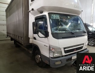 Установка пневмоподвески на переднюю и заднюю ось Mitsubishi Canter B Установка пневмоподвески на переднюю и заднюю ось Mitsubishi Canter B