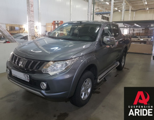 Установка пневмоподвески на заднюю ось Mitsubishi L200 5 поколение