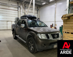 Пневмоподвеска на заднюю ось Nissan Navara D40 Пневмоподвеска на заднюю ось Nissan Navara D40