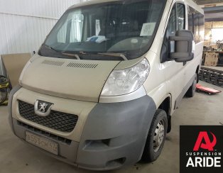 Установка пневмоподвески на заднюю ось Peugeot Boxer Установка пневмоподвески на заднюю ось Peugeot Boxer