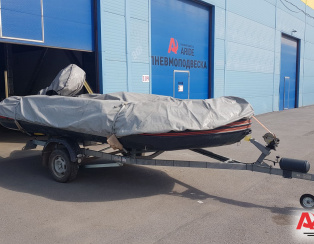 Установка пневматических подушек на прицеп МЗСА Установка пневматических подушек на прицеп МЗСА