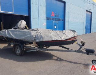 Установка пневматических подушек на прицеп МЗСА