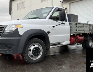 Пневмоподвеска на УАЗ Profi Спарка Полуторка Пневмоподвеска на УАЗ Profi Спарка Полуторка