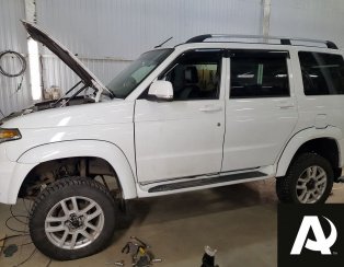 Установка пневмоподвески на переднюю и заднюю ось Патриот 2017