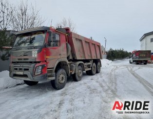 Установка вспомогательной пневмоподвески на Volvo FMX