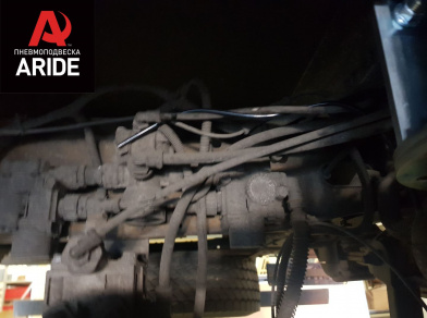 Установка задней пневмоподвески с управление из салона ГАЗ (GAZ) Газон NEXT - фото и описание работ, технические детали проекта и характеристики Рис. 12 Установка задней пневмоподвески с управление из салона ГАЗ (GAZ) Газон NEXT