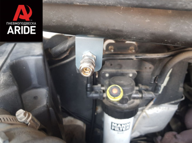 Рис. 3 Наши проекты: Установка задней пневмоподвески с управление на два контура ﻿Ford Transit RWD