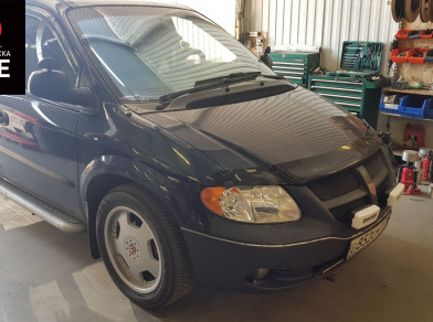 Установка задней пневмоподвески Dodge Caravan Установка задней пневмоподвески Dodge Caravan - фото и описание работ, технические детали проекта и характеристики