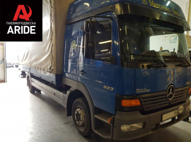Пневмоподвеска на Mercedes Atego 823 - Этапы установки, характеристики пневмосистемы, технические нюансы замены комплекта с фотографиями Рис. 1 Пневмоподвеска на Mercedes Atego 823 - Этапы установки