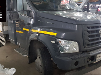 Рис. 15 Наши проекты: Пневмоподвеска на ﻿﻿ГАЗ (GAZ) Газон NEXT для грузоподъемности - Этапы установки