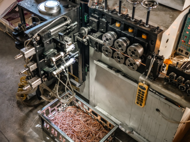 Рис. 7 Участок гибки колец