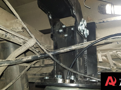 Рис. 12 Наши проекты: Пневмоподвеска на AVIA D120-170 в дополнение к рессорам