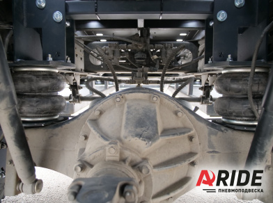 Рис. 4 Наши проекты: Пневмоподвеска на JAC N-90