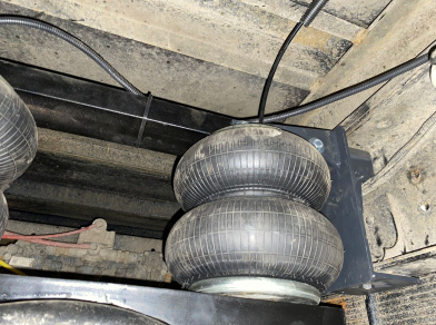 Рис. 11 Наши проекты: Вспомогательная пневмоподвеска JAC N120