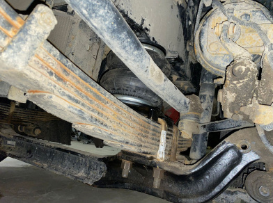 Рис. 6 Наши проекты: Вспомогательная пневмоподвеска JAC N120