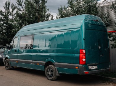 Рис. 2 Наши проекты: Установка пневмоподвески на Volkswagen Crafter