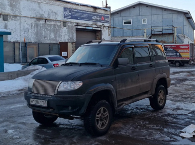 Установка пневмоподвески в круг на УАЗ Патриот в Нижнем Новгороде Рис. 1 Полная пневмоподвеска УАЗ Патриот