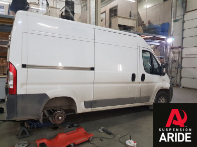 Наши проекты: Пневмоподвеска на Fiat Ducato с заменой пневмы - Этапы установки от компании «ARIDE». Доступные цены, гарантия, для заказа и получения консультации звоните 8 (800) 707-52-13. Рис. 2 Наши проекты: Пневмоподвеска на Fiat Ducato с заменой пневмы - Этапы установки