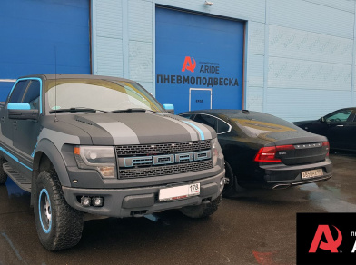 Наши проекты: Пневмоподвеска на Ford F-150 Raptor - Этапы установки от компании «ARIDE». Доступные цены, гарантия, для заказа и получения консультации звоните 8 (800) 707-52-13. Рис. 10 Наши проекты: Пневмоподвеска на Ford F-150 Raptor - Этапы установки