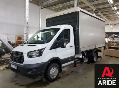 Установка пневмоподвески на Ford Transit RWD 2018 задний привод, будка, рестайлинг - фото и описание работ, технические детали проекта и характеристики Рис. 11 Установка пневмоподвески на заднюю ось Ford Transit