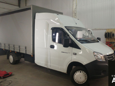 Рис. 1 Наши проекты: Установка пневмоподвески на переднюю и заднюю ось Газель NEXT