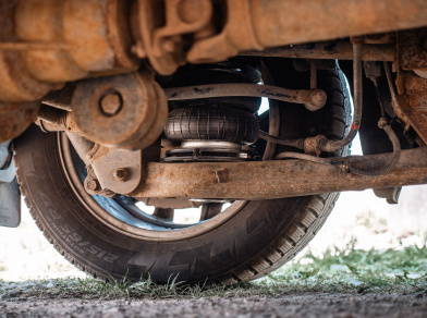 Рис. 3 Наши проекты: Замена пружин на пневмоподушки Hyundai Starex H-1