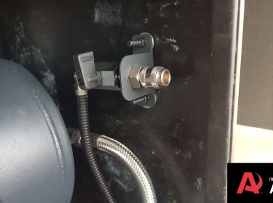 Пневмоподвеска на Hyundai HD 78 для комфорта - фото с установкой на переднюю ось Рис. 16 Пневмоподвеска на Hyundai HD 78 для передней рессорной подвески