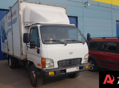 Пневмоподвеска на Hyundai HD 78 для комфорта - фото с установкой на переднюю ось Рис. 1 Пневмоподвеска на Hyundai HD 78 для передней рессорной подвески